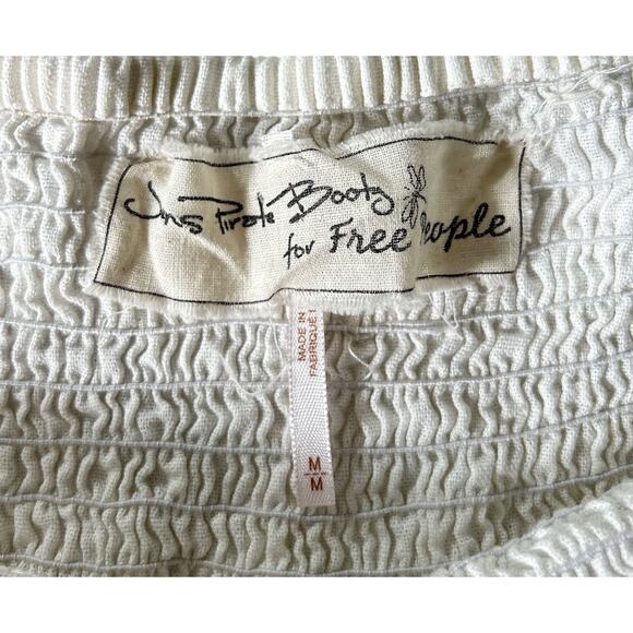 Free People Jen's Pirate‎ Booty Gwendolyn Playsuit Size Medium Cream White - Picture 7 of 8